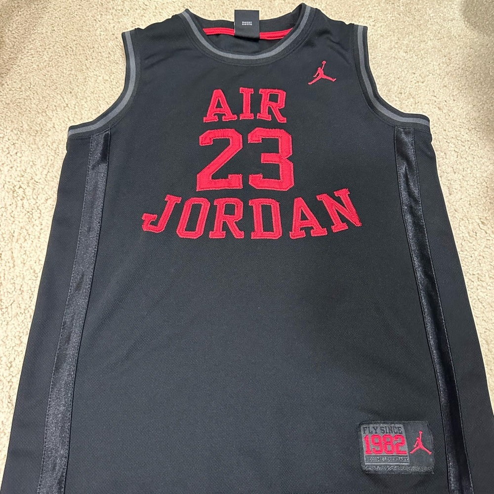 Bundle of Jordan Kids Air 23 Jersey Set - Gray and Black - Picture 6 of 11